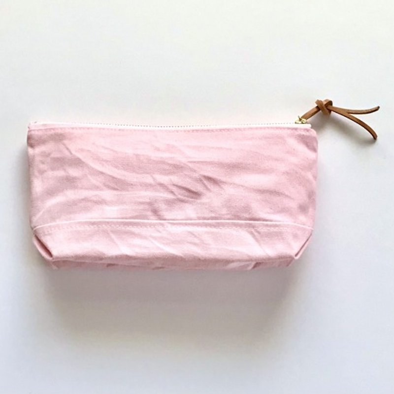 ポーチ 珊瑚 - 化妆包/杂物包 - 棉．麻 粉红色