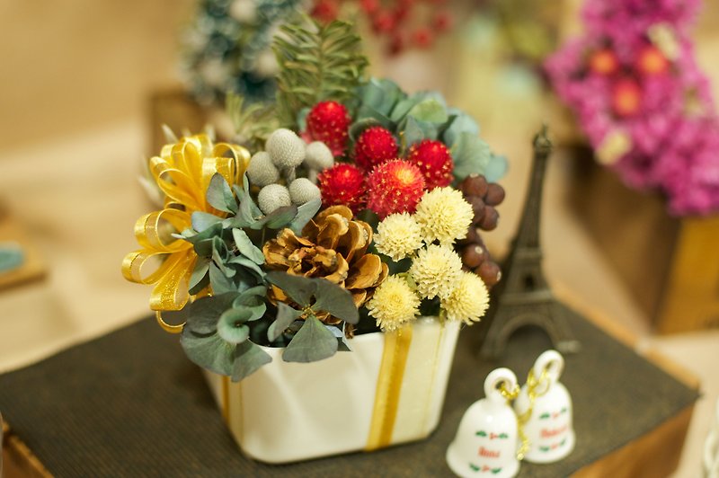 Fleurir朵朵时光  圣诞花礼 耶诞礼物 干燥花 交换礼物 - 干燥花/捧花 - 植物．花 