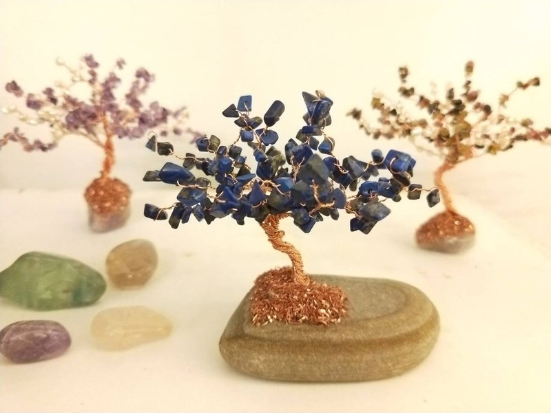 【在线】天然矿石疗愈小树  材料包+教学影片 - 植栽 - 水晶 