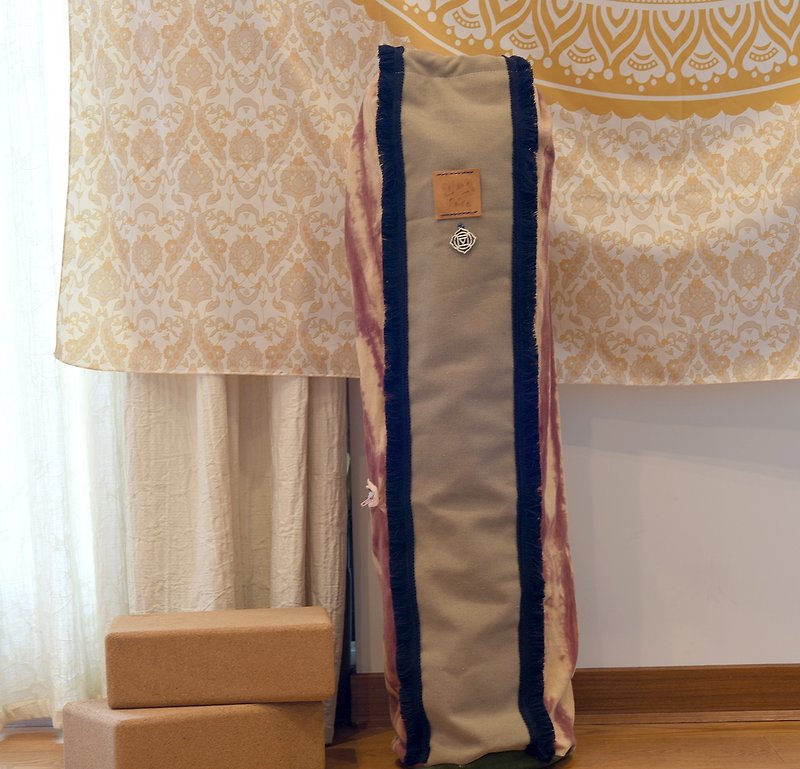 手工制作瑜珈袋炫染Yoga bag - 其他 - 棉．麻 粉红色