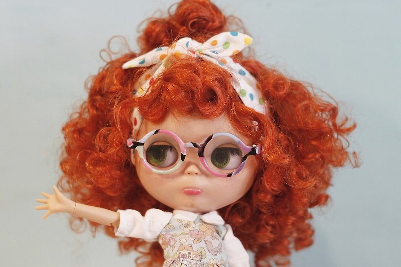 娃用活泼彩色款眼镜Holala、妹头、小布、monchhichi可以戴 - 眼镜/眼镜框 - 塑料 多色
