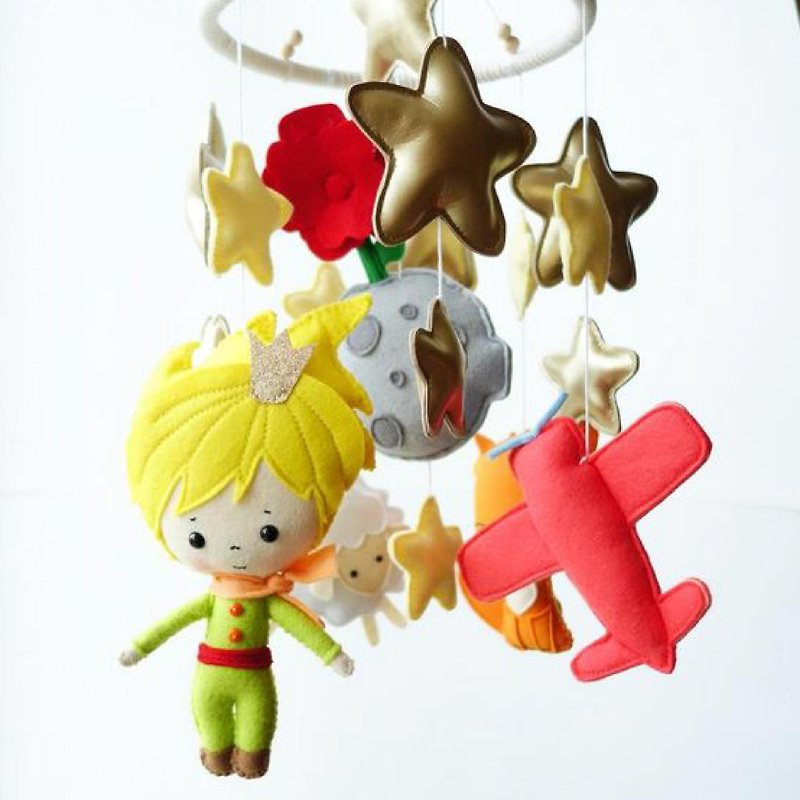 Crib Felt Mobile Nursery Decor Baby Shower Gift The Little Prince - 玩具/玩偶 - 其他人造纤维 多色