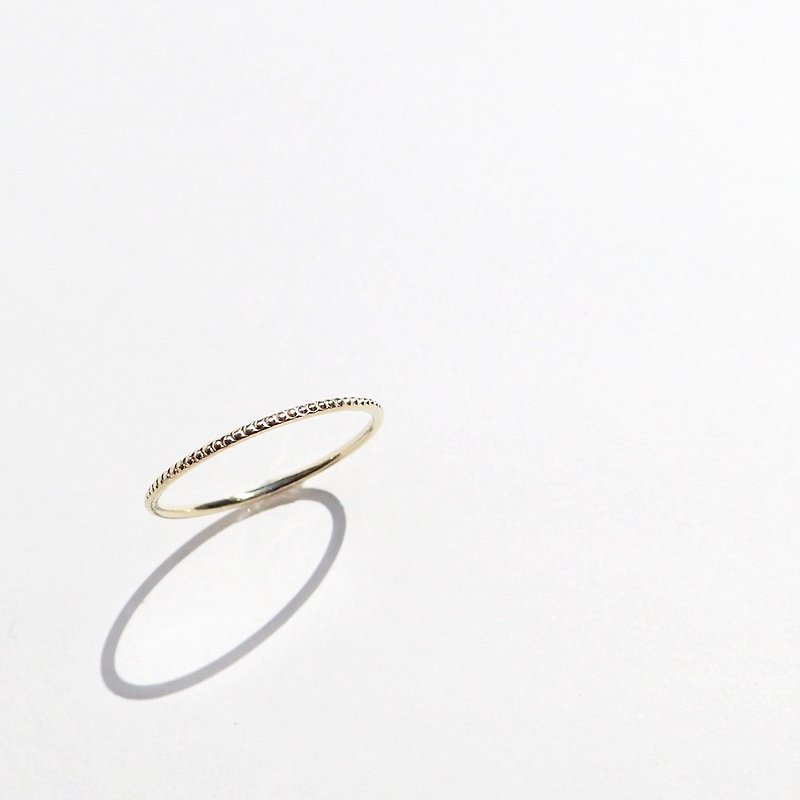 K14 Milgrain Ring - 戒指 - 贵金属 金色