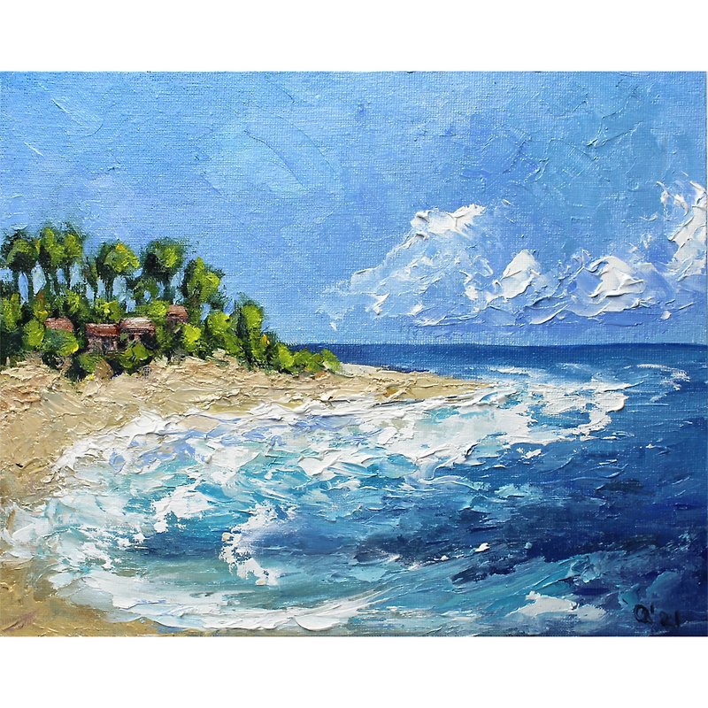 Seascape Oil Painting Original Painting - 海报/装饰画/版画 - 其他材质 