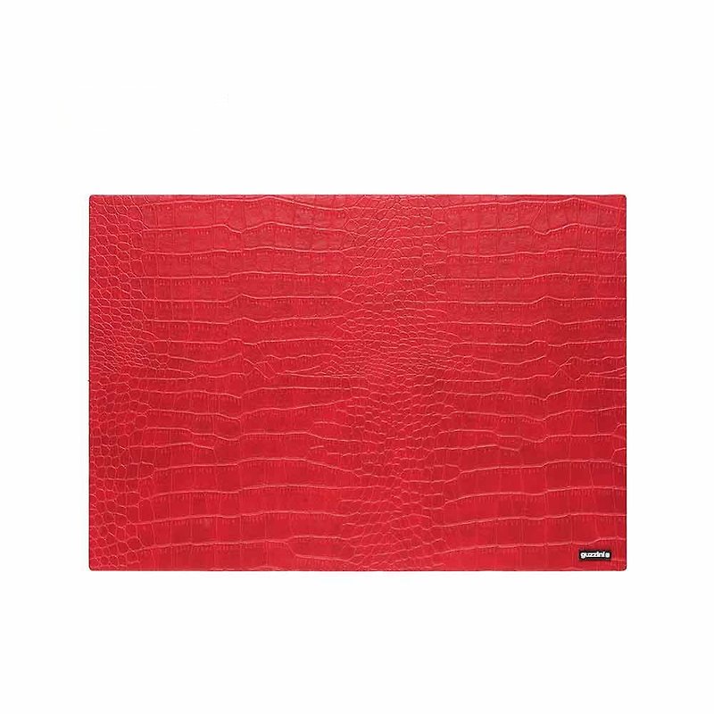 仿鳄鱼皮纹餐垫-43×30CM-红 - 餐垫/桌巾 - 塑料 红色