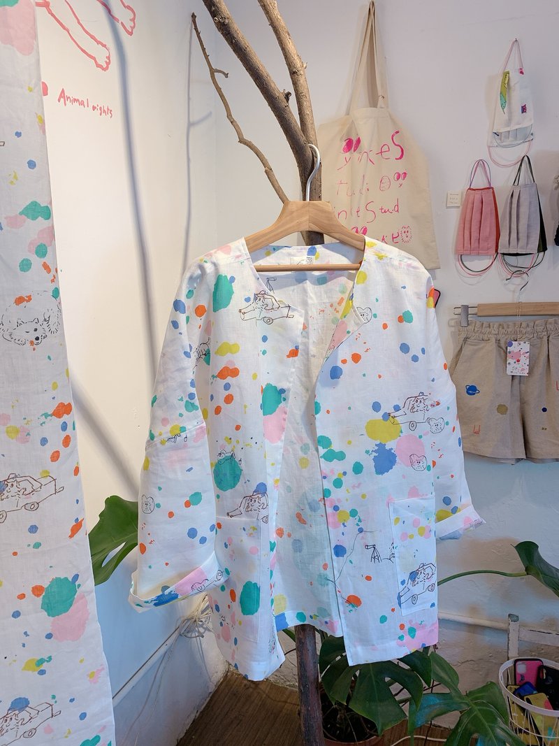 New fabric design coat for noon - 女装休闲/机能外套 - 棉．麻 多色