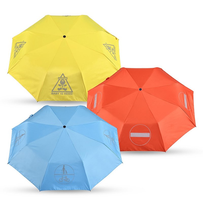 Signal Umbrella 安全反光标志折叠抗UV 21寸晴雨自动伞 - 雨伞/雨衣 - 其他材质 多色