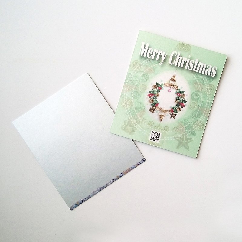 圣诞系列2卡片 - 卡片/明信片 - 纸 绿色