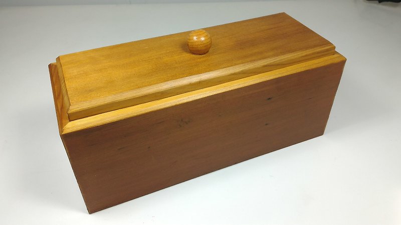 台湾黄桧木(扁柏)带原漆古早味盖盒 - 其他 - 木头 