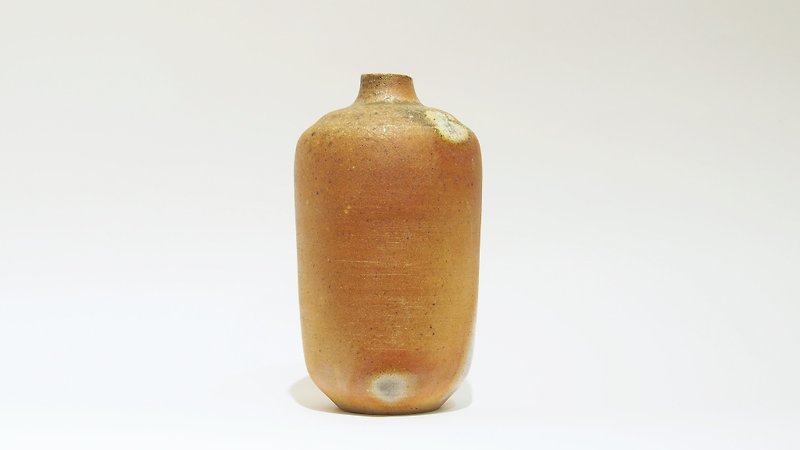 手作柴烧花器 - 花瓶/陶器 - 陶 咖啡色