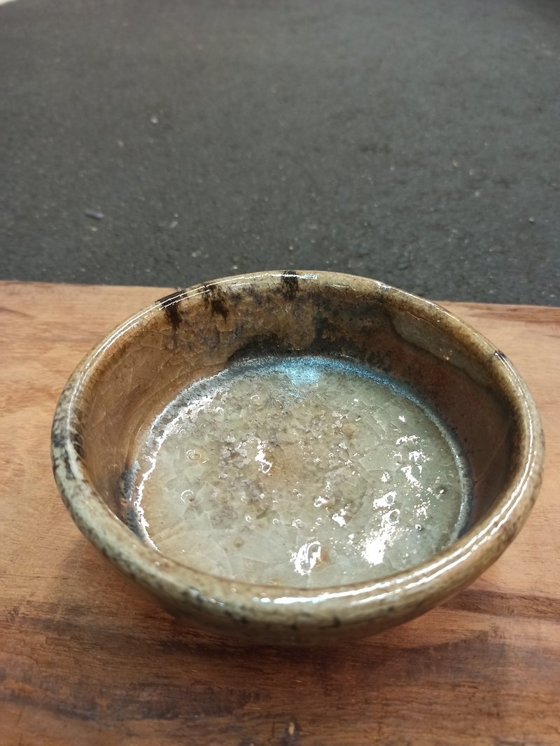 柴烧志野釉茶碗 - 酒杯/酒器 - 陶 橘色