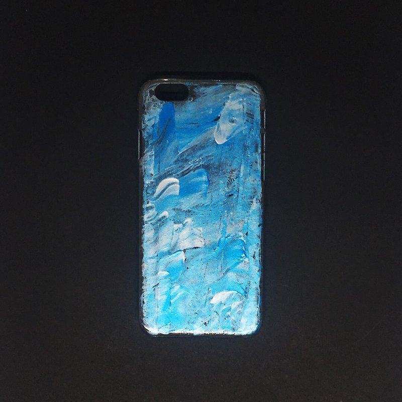 Acrylic 手绘抽象艺术手机壳 | iPhone 6/6s |  Aqua - 手机壳/手机套 - 压克力 蓝色