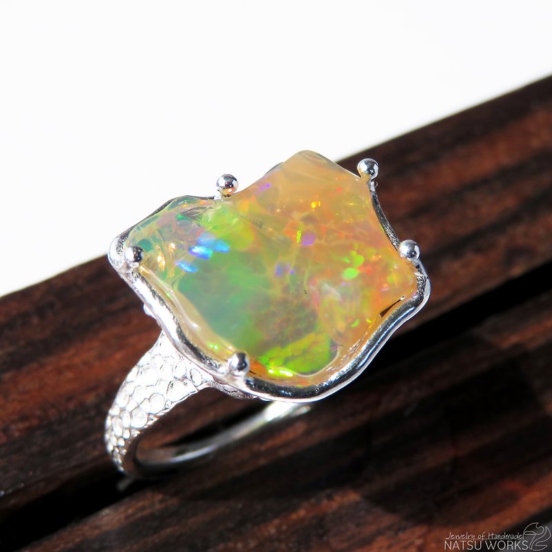 エチオピア オパール リング / Ethiopia Opal Ring llll - 戒指 - 宝石 多色