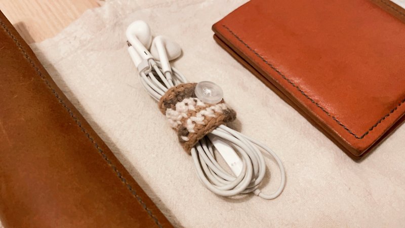 编织混色卷线器 充电线耳机收纳 - 收纳用品 - 棉．麻 多色