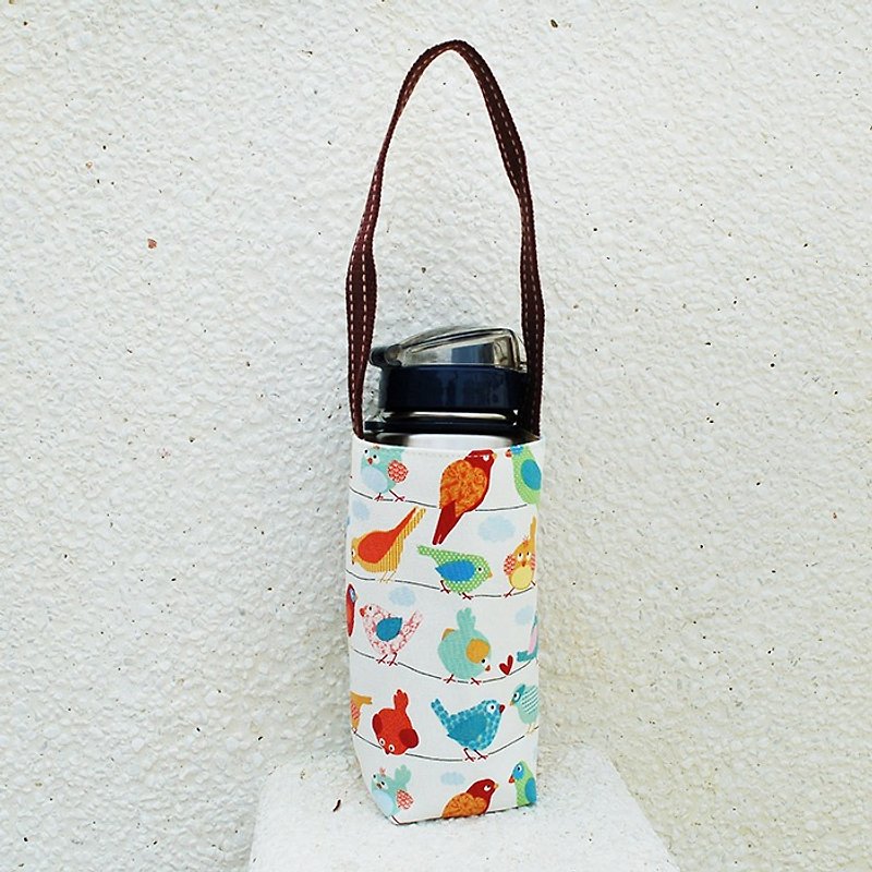彩色鸟水壶袋/剩1 - 随行杯提袋/水壶袋 - 棉．麻 多色