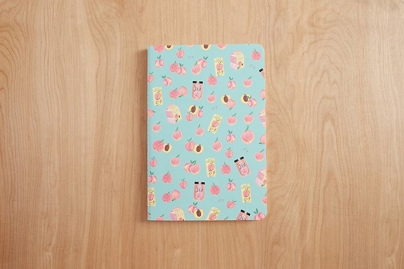 Large Notebook : Peachful - 笔记本/手帐 - 纸 绿色