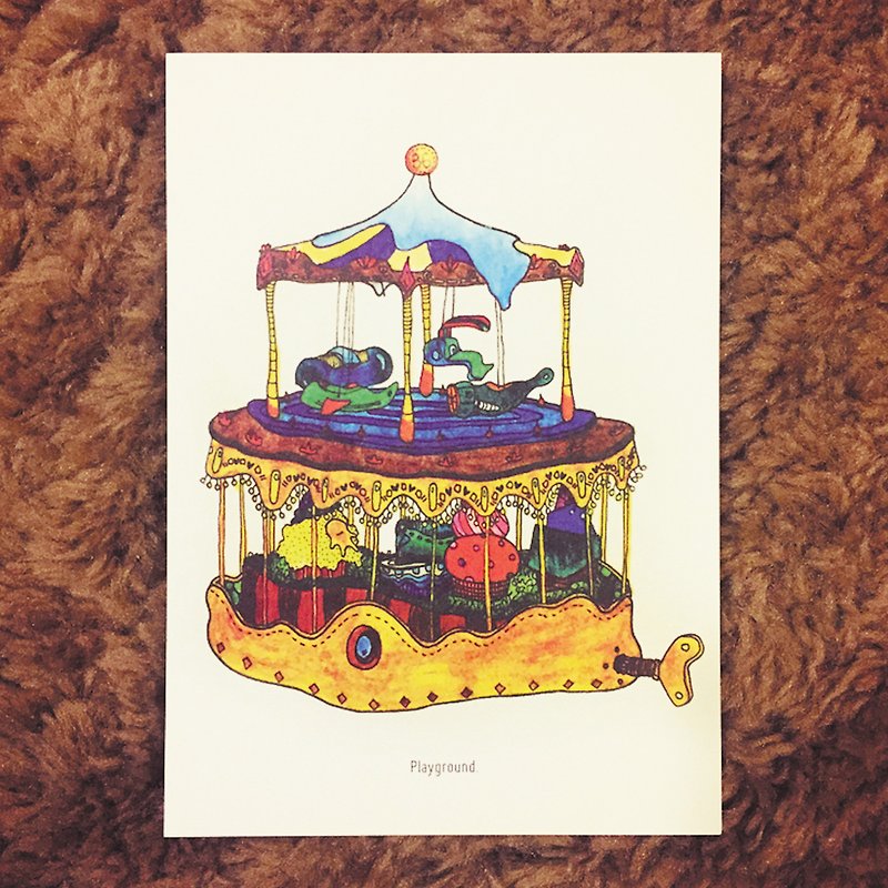 九十九疯狂蛋糕插画计划 - 手绘明信片 / My Carousel - 卡片/明信片 - 纸 