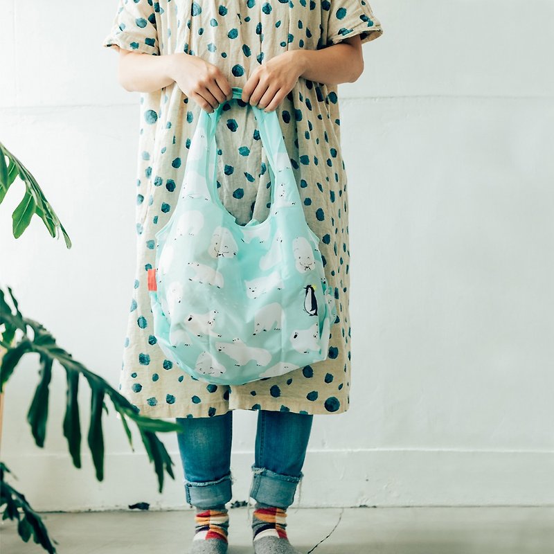 日本 Prairie Dog 设计包/环保袋/购物袋/手提袋 - 北极熊 - 手提包/手提袋 - 聚酯纤维 