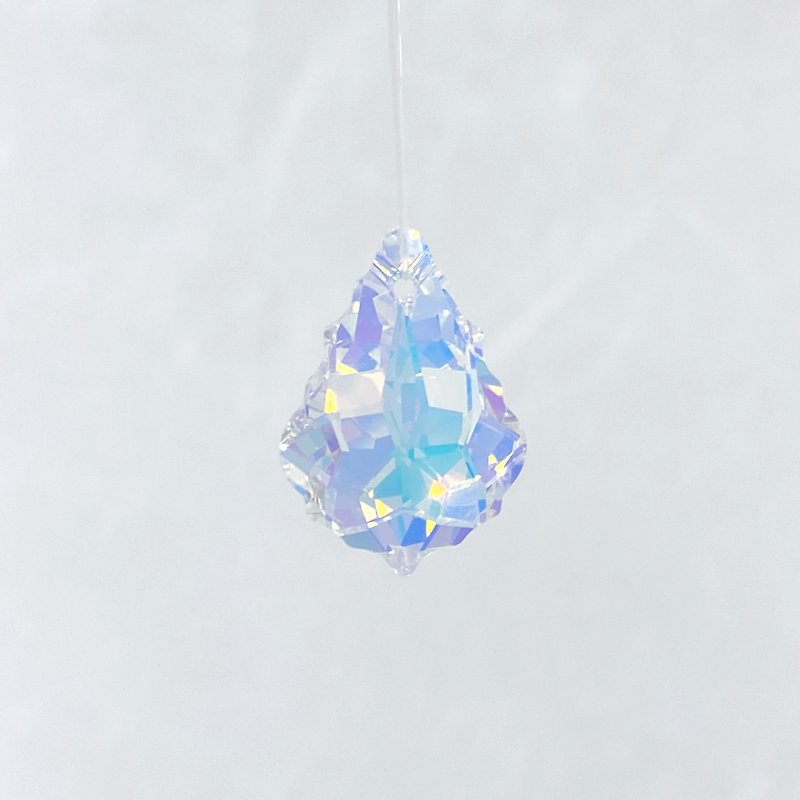 Edith & Jaz • Swarovski巴洛克水晶吊坠挂件(一组四颗) - 摆饰 - 玻璃 白色