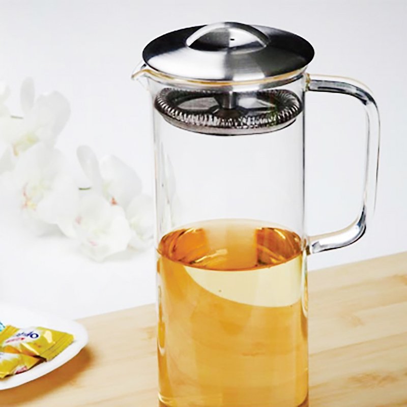 【台湾宜龙】便利时尚盖滤系列_茶大师单层玻璃壶1000ml - 茶具/茶杯 - 玻璃 透明