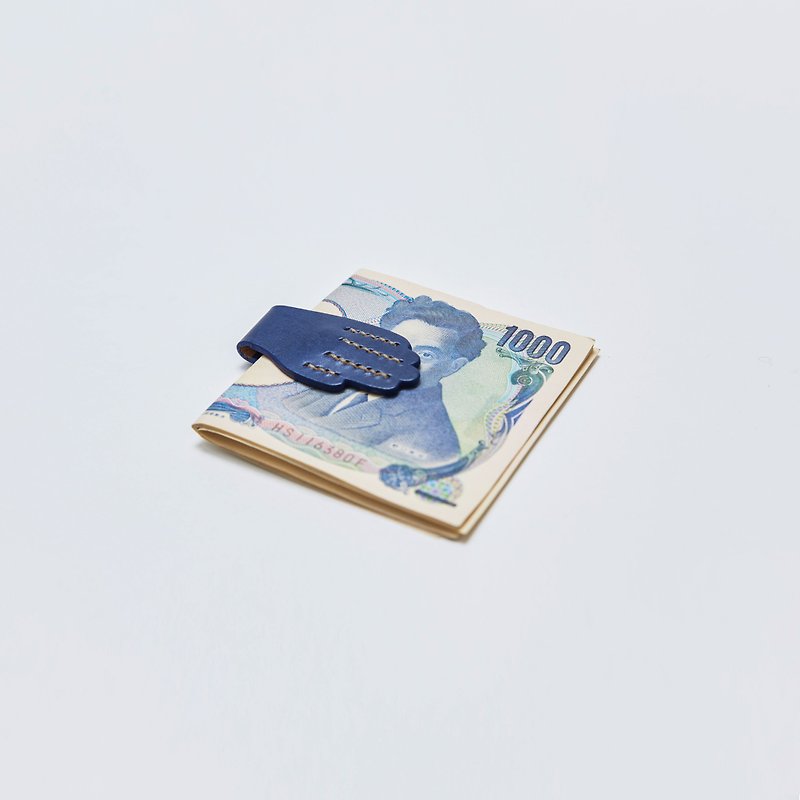 rinLIVING 生活 - Leather Money Clip 蓝色皮革钞票夹卡片夹 - 其他 - 真皮 