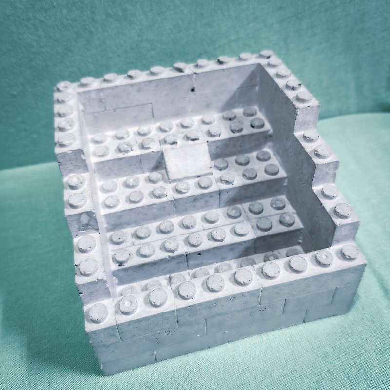 水泥制乐高人偶伸展台 展示架 LEGO - 摆饰 - 水泥 灰色