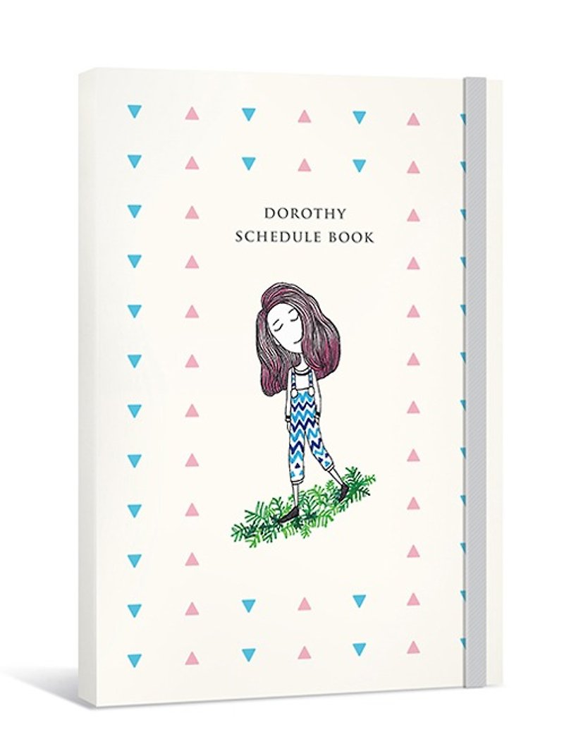 Dorothy无时效日志手帐（含装饰贴纸＋人物书签）－三角点点(9AAAU0002) - 笔记本/手帐 - 纸 