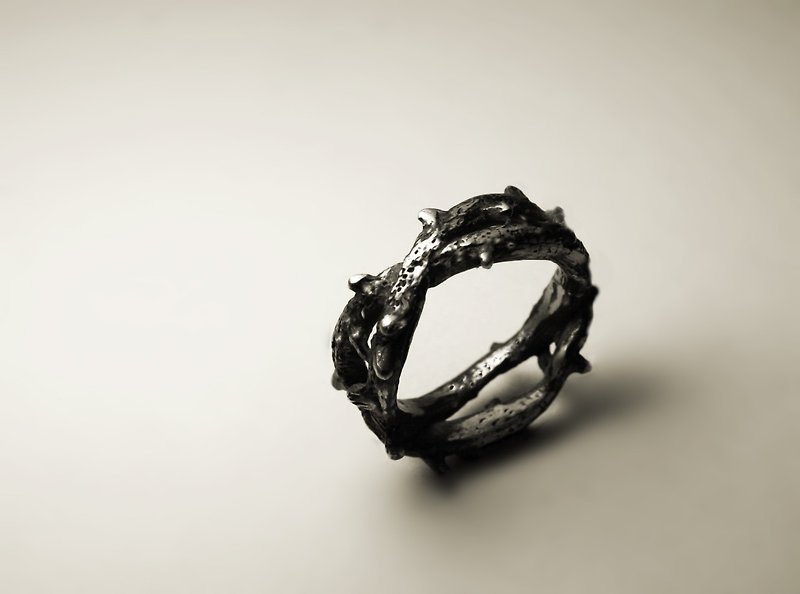 荆棘戒指 - 戒指 - 其他金属 银色