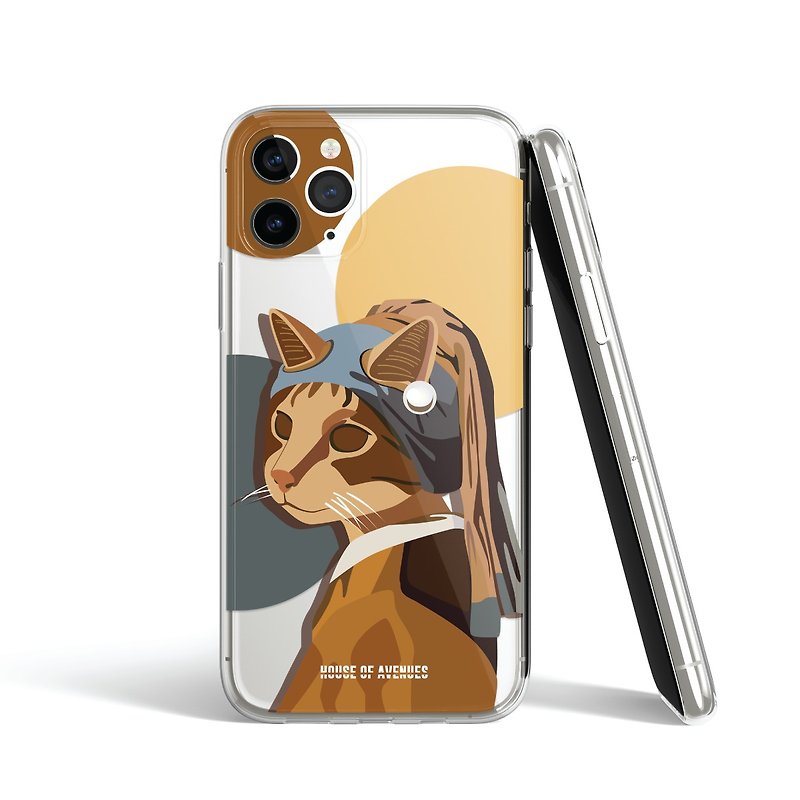| HOA原创设计手机壳 | Cat with a Pearl Earring | 蜜黄 | - 手机壳/手机套 - 塑料 多色