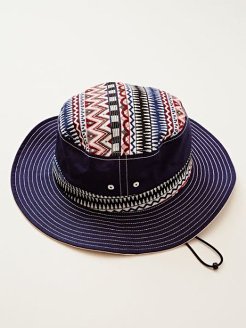 【预购中】✱民族图腾渔夫帽✱(三色) - 帽子 - 棉．麻 多色