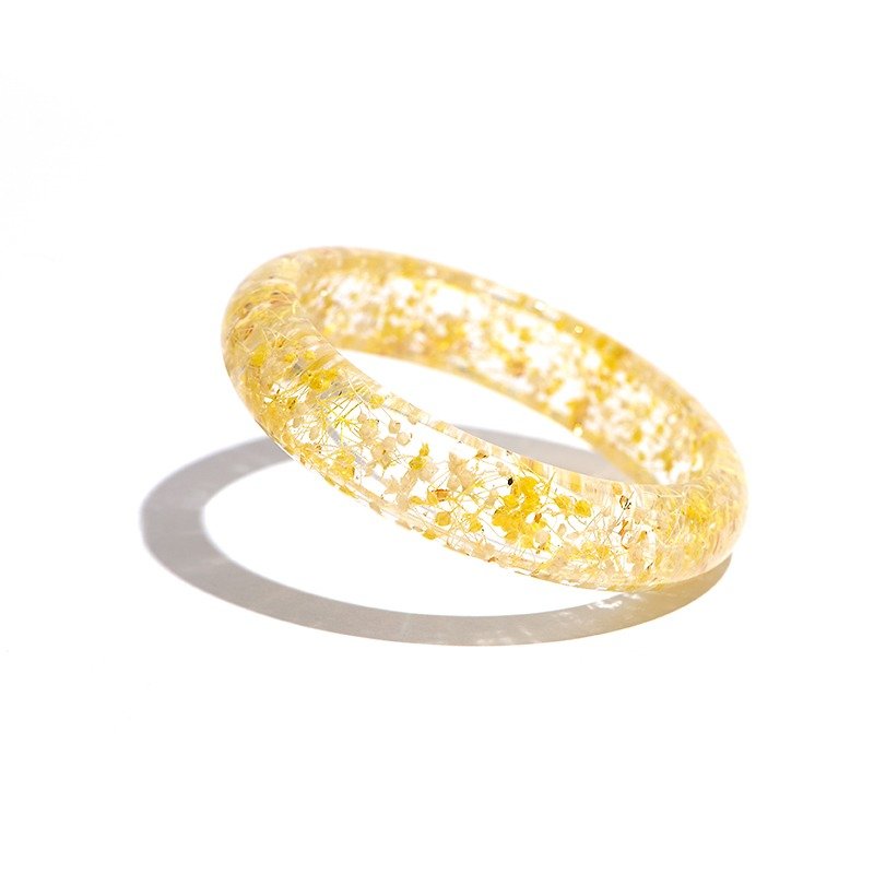 设计师系列【金色的风】- Cloris Gift永绽花手镯 - 手链/手环 - 植物．花 黄色