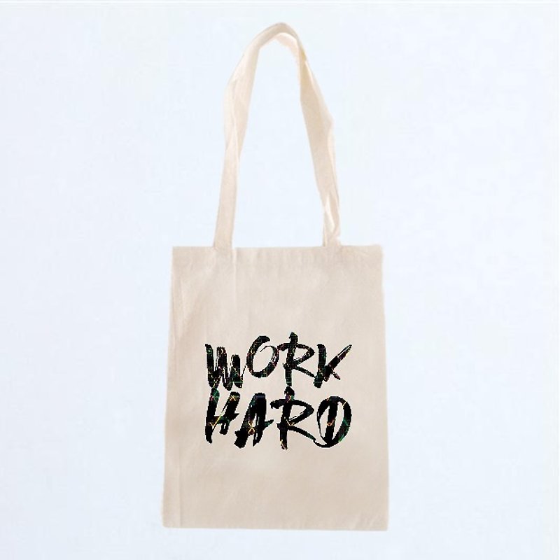 ICARUS 伊卡鲁斯 原创潮流设计 包包/帆布袋/笔电包/肩背/手提 WORK HARD - 手提包/手提袋 - 棉．麻 