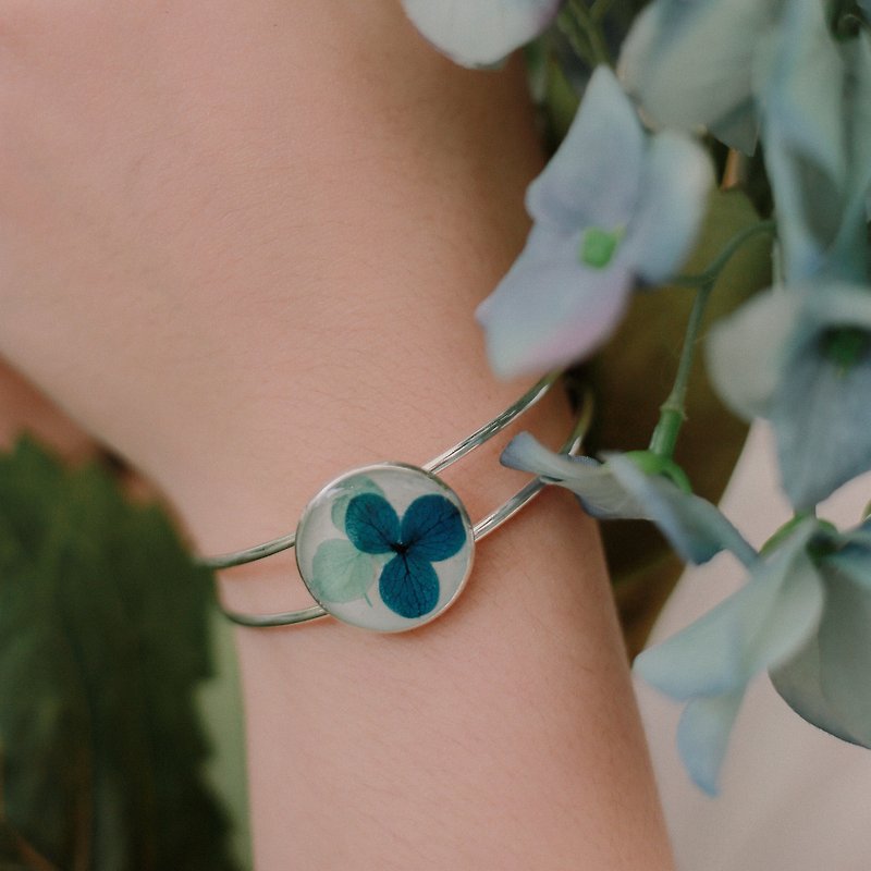绣球花 - 手镯 - 手链/手环 - 植物．花 蓝色
