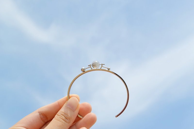 限量系列—半透明月球手镯 - 手链/手环 - 不锈钢 银色
