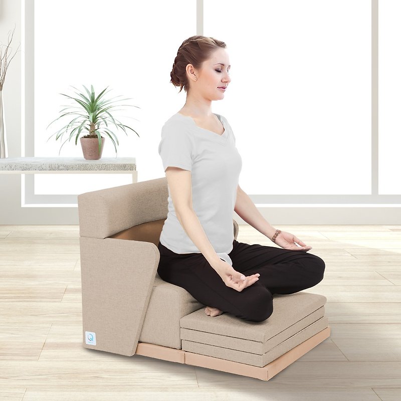 Quelea 冥想沙发 专利冥想椅 打坐禅坐专用椅 奶茶棕 - 椅子/沙发 - 木头 咖啡色