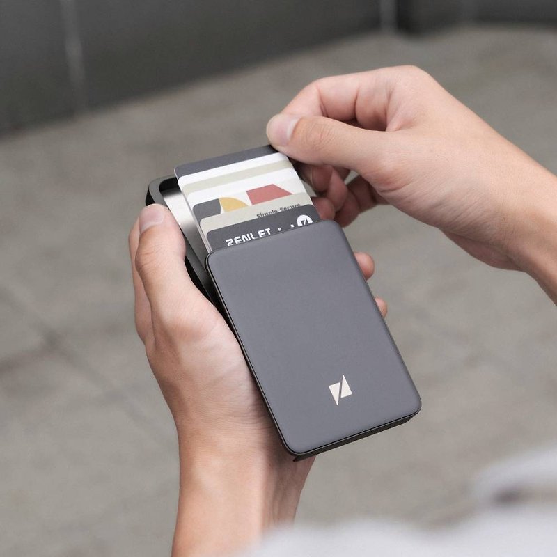 Zenlet 3 Pro Max RFID 防盗行动钱包 双面感应卡夹 双层收纳 - 皮夹/钱包 - 铝合金 灰色