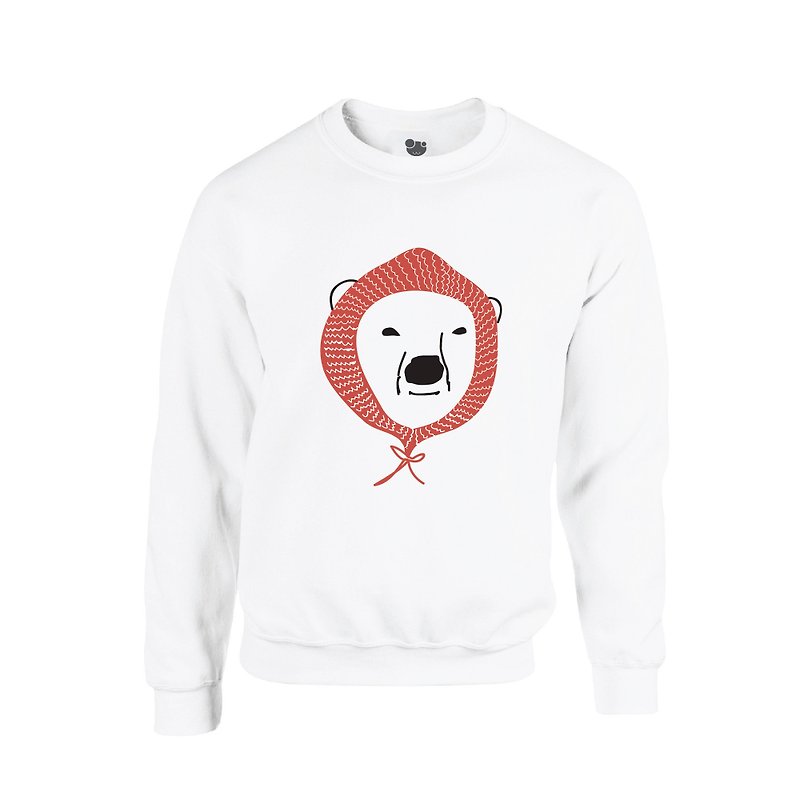 BEAR MERRY, Changeable color sweatshirt - 中性连帽卫衣/T 恤 - 聚酯纤维 白色
