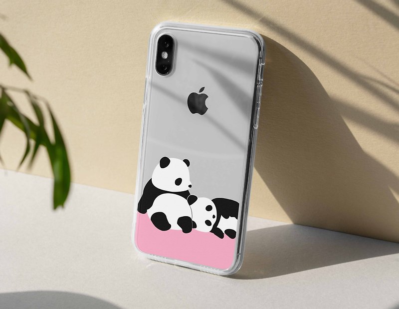 撒娇熊猫透明果冻手机壳软壳 iPhone 华硕 iPhone X 8 7 6 plus + - 手机壳/手机套 - 硅胶 透明