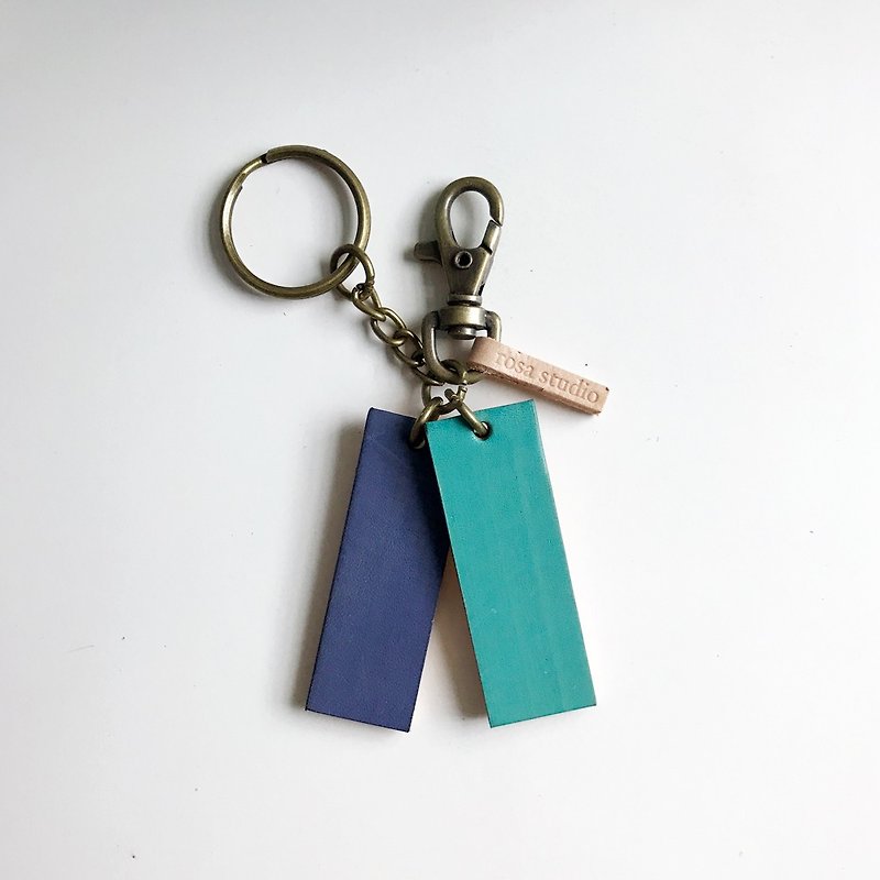 皮革钥匙圈│紫蓝SAC01007 - 钥匙链/钥匙包 - 真皮 蓝色