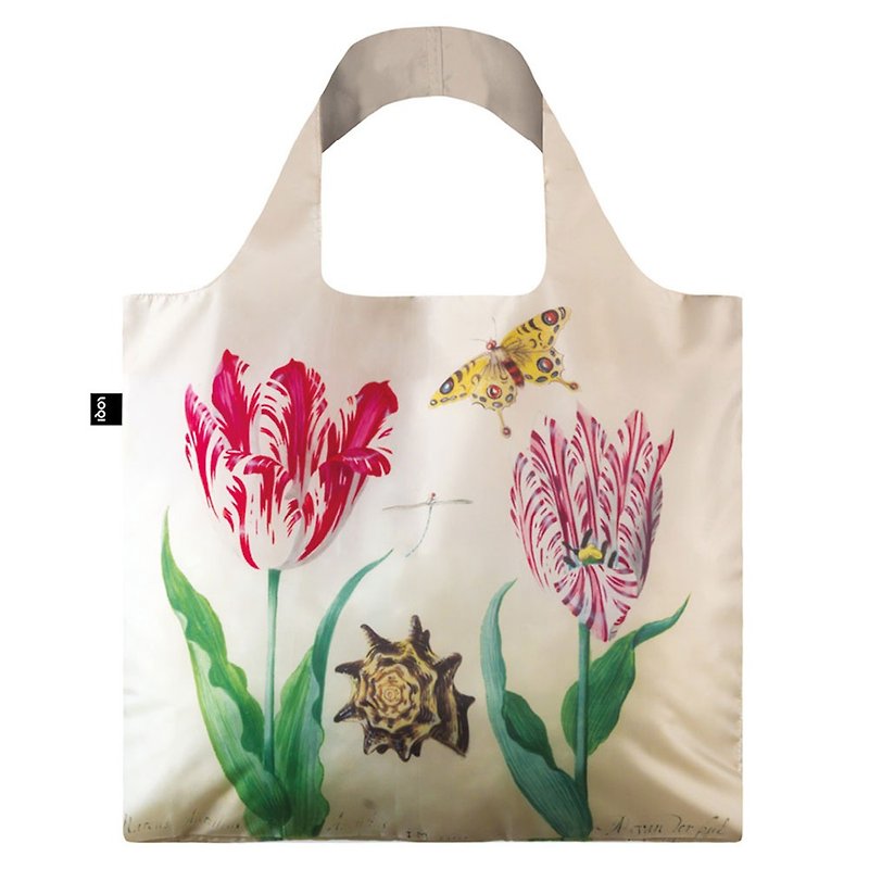 LOQI 购物袋-花卉 JMTTIB - 侧背包/斜挎包 - 聚酯纤维 橘色