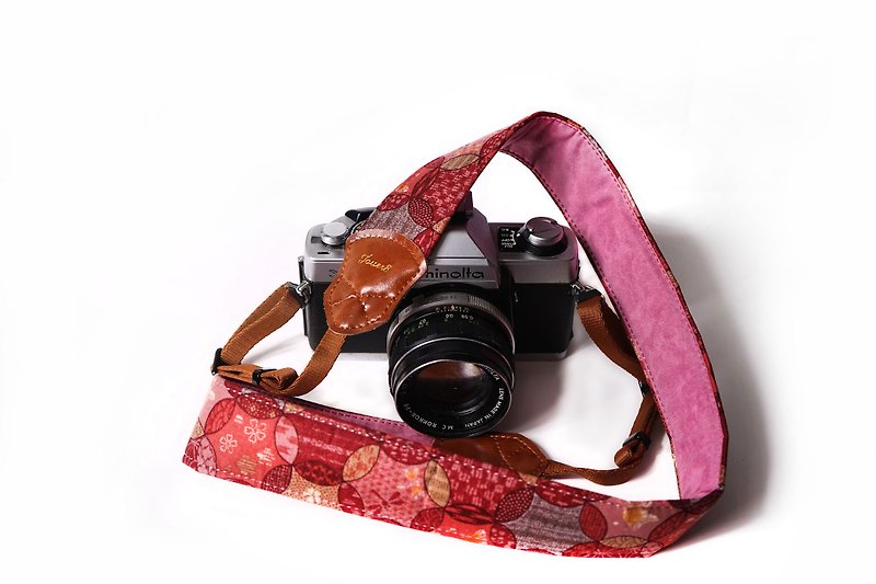 【孤品】日和朝暮4.0减压相机背带 - 相机 - 棉．麻 红色