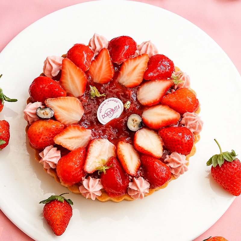 许愿草莓塔(六寸) - 蛋糕/甜点 - 新鲜食材 红色