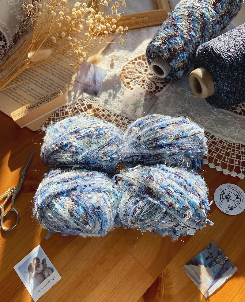 特种混合线材 冰极海洋系 编织线材 - 编织/刺绣/羊毛毡/裁缝 - 其他材质 蓝色