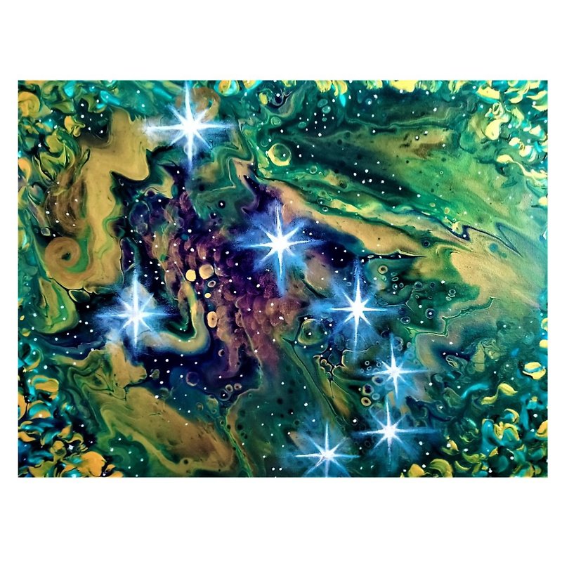 Aries constellation Original acrylic painting on canvas - 海报/装饰画/版画 - 其他材质 多色