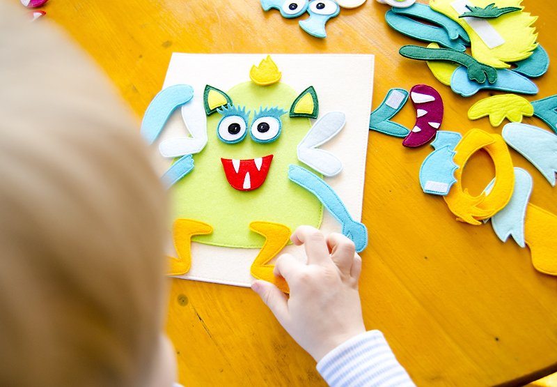 Make a monster toy, monster constructor - 玩具/玩偶 - 环保材料 