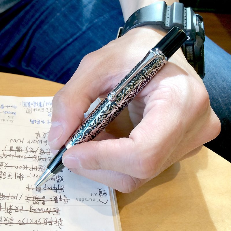 【即将完售5折】ARTEX 漫游原子笔 华丽宫廷 - 圆珠笔/中性笔 - 铜/黄铜 黑色