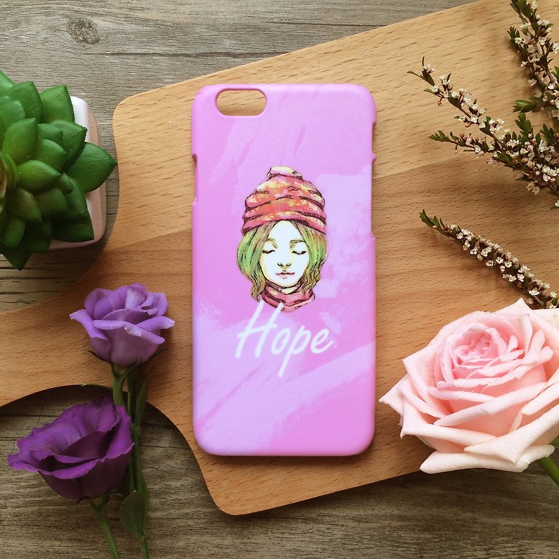 Hope希望//原创手机壳-iPhone,HTC,Samsung,Sony,oppo,LG,华为 - 手机壳/手机套 - 塑料 粉红色