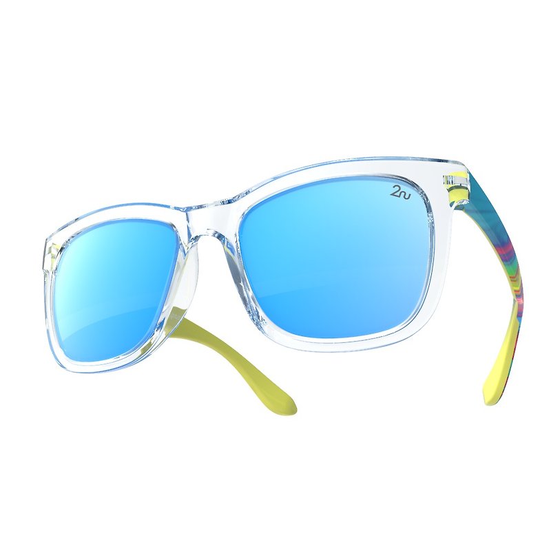 2NU - Fancy2 太阳眼镜 - Crystal - Blue Revo Lens - 眼镜/眼镜框 - 塑料 蓝色