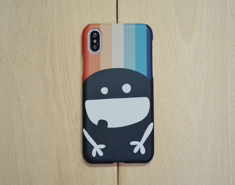 【小case】复古彩虹·雾面半包iPhone手机壳 - 手机壳/手机套 - 塑料 多色