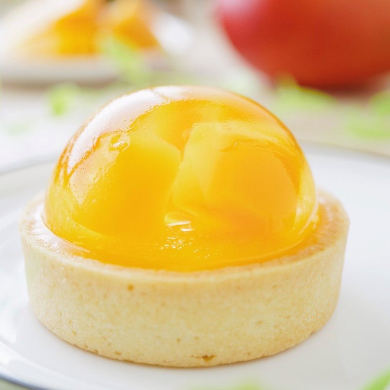 【迷那蛋糕】3寸 芒果水晶塔 - 蛋糕/甜点 - 新鲜食材 橘色